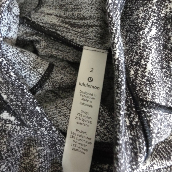 Lululemon Forever Endeavour Long Sleeve Rush Jacquard Black White Size 2 - Picture 10 of 16